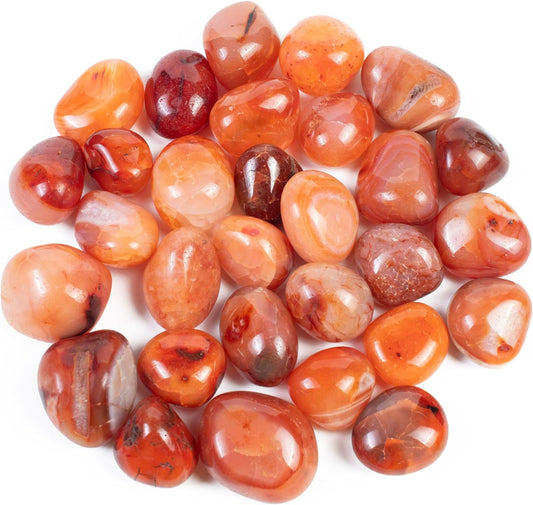 Carnelian Tumbled Stones and Crystals