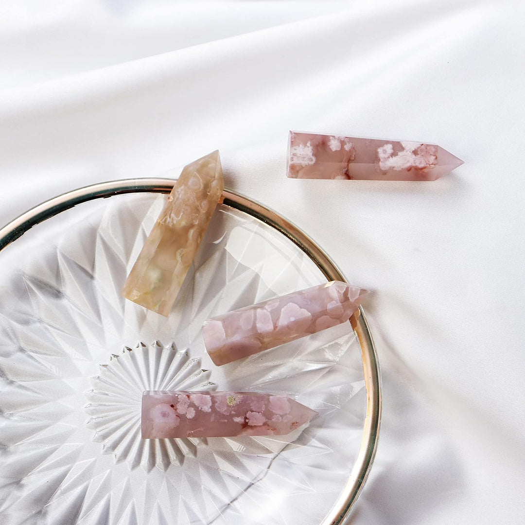 Cherry Blossom Agate Wands