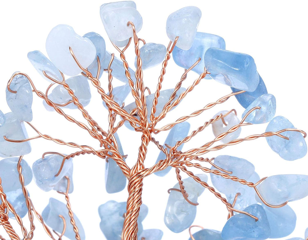 Natural Aquamarine Crystal Tree