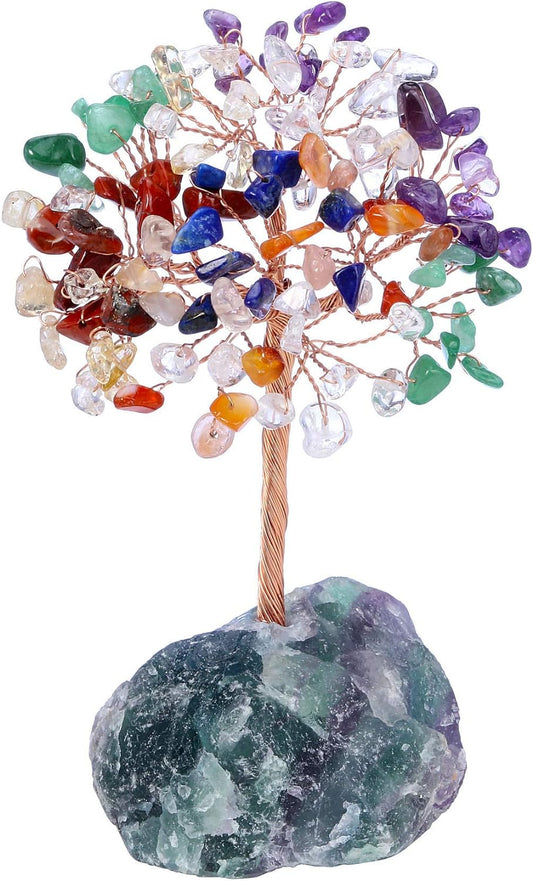 Natural 7 Chakra Crystal Tree