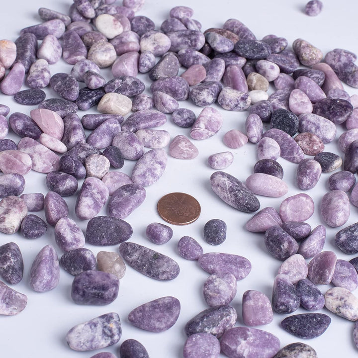 Tumbled Lepidolite Crystals