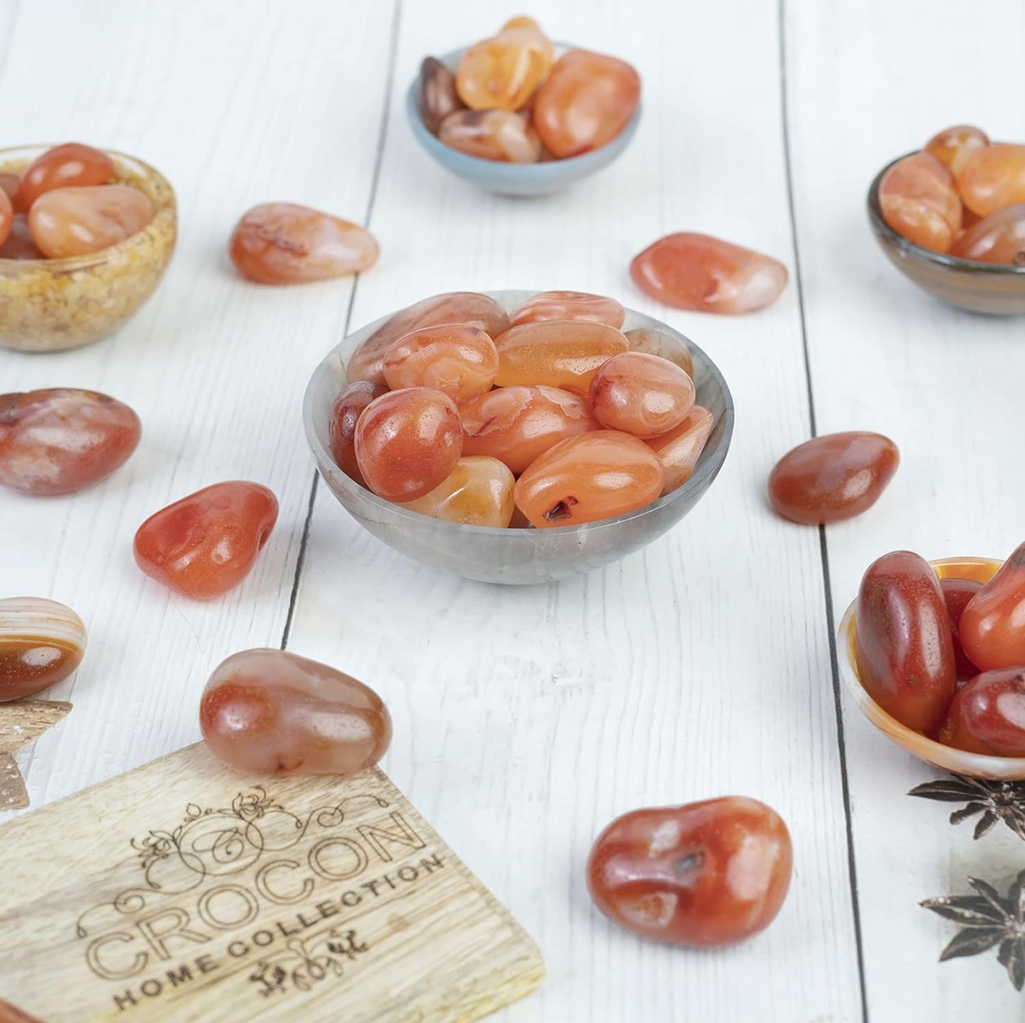 Carnelian Tumbled Stones and Crystals