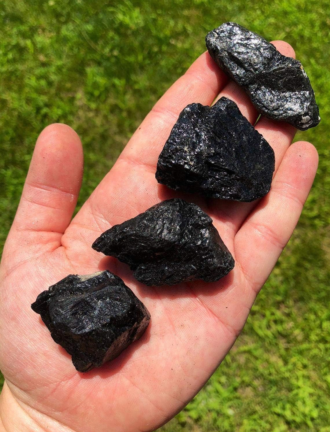 Natural Black Tourmaline Crystals