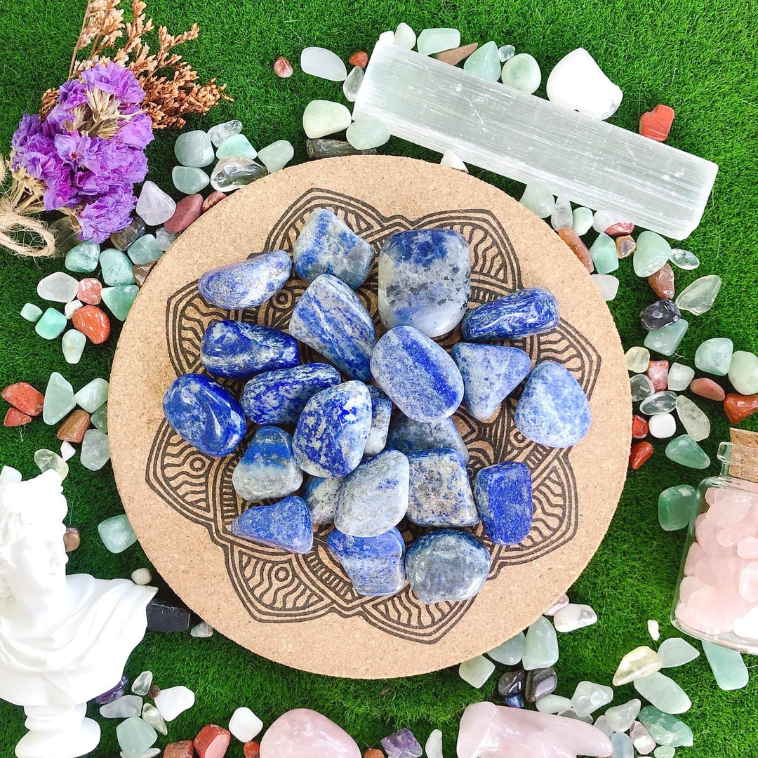 Blue Sodalite Tumbled Polished Natural Healing Crystals