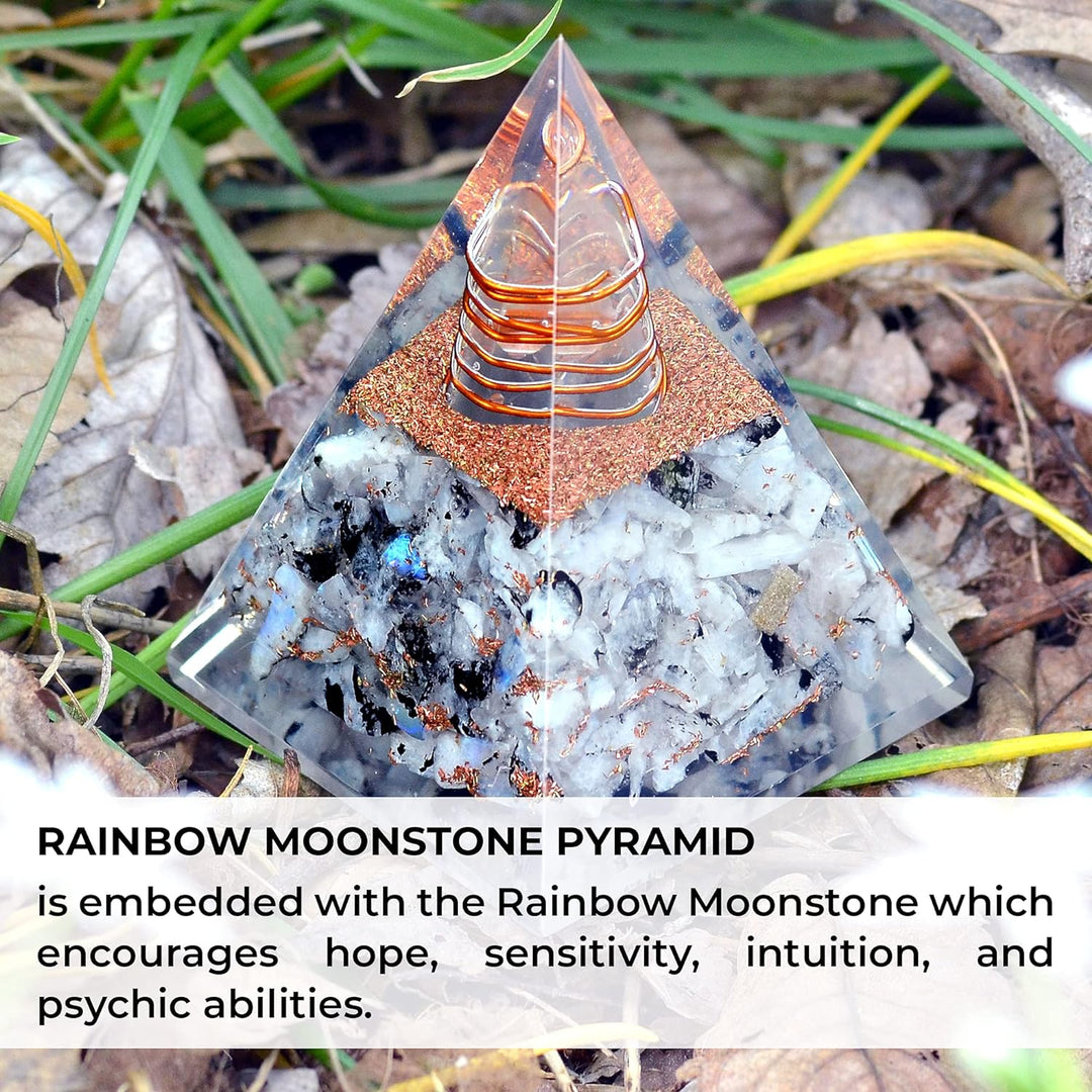 Inspirational Orgonite Pyramid for Positivity