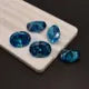 Natural Stone Oval Cut Blue Topaz For Ring Earring Jewelry