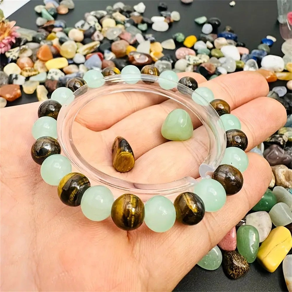 Tiger Eye Green Aventurine Natural Bracelet