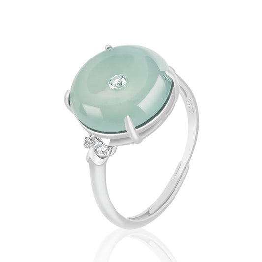 Delicate Natural Jade Ring