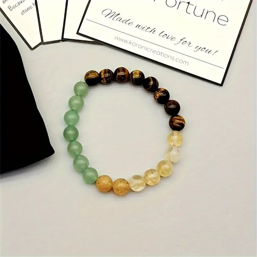 Tiger Eye Citrine Natural Stone Bracelet