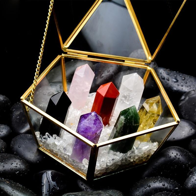 Seven-Chakras Obelisk Set