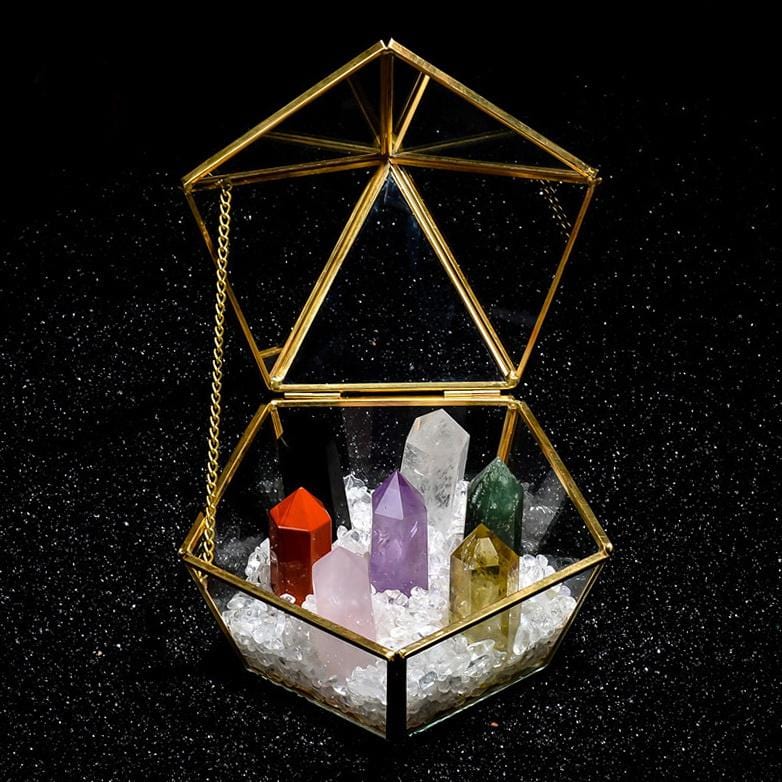 Seven-Chakras Obelisk Set