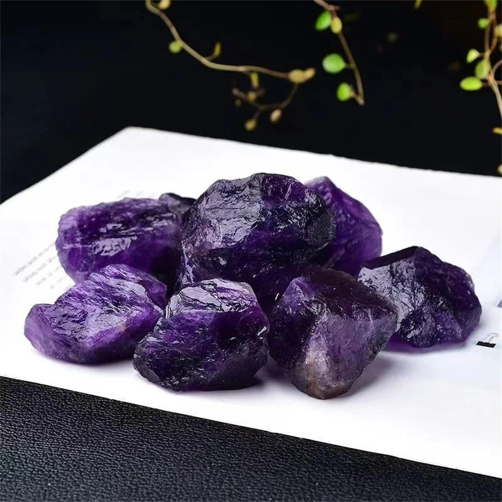 Natural Raw Purple Amethyst Crystal Gemstone