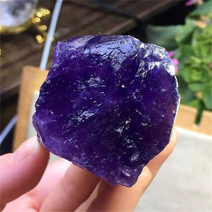 Natural Raw Purple Amethyst Crystal Gemstone