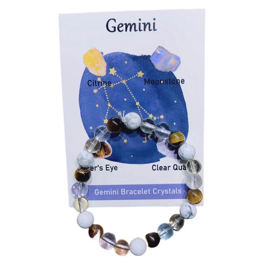 Twelve Zodiac Crystal Energy Bracelets-Gemini