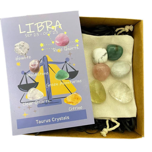 LIBRA Zodiac Crystal Healing Set