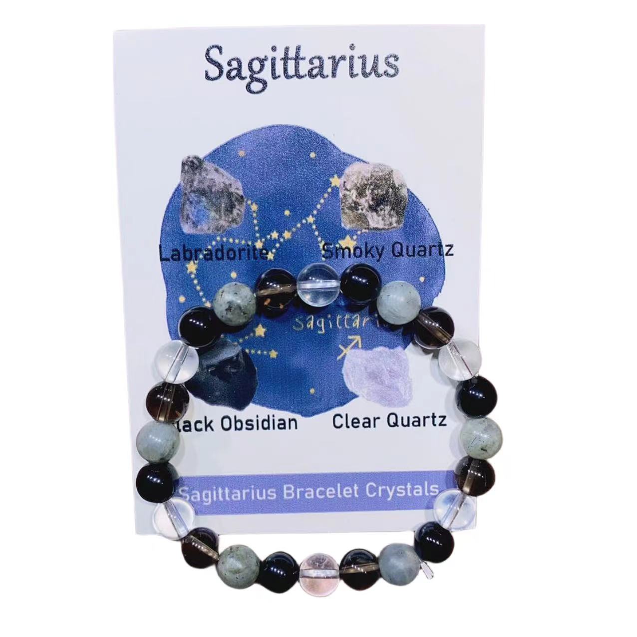 Twelve Zodiac Crystal Energy Bracelets-Sagittarius