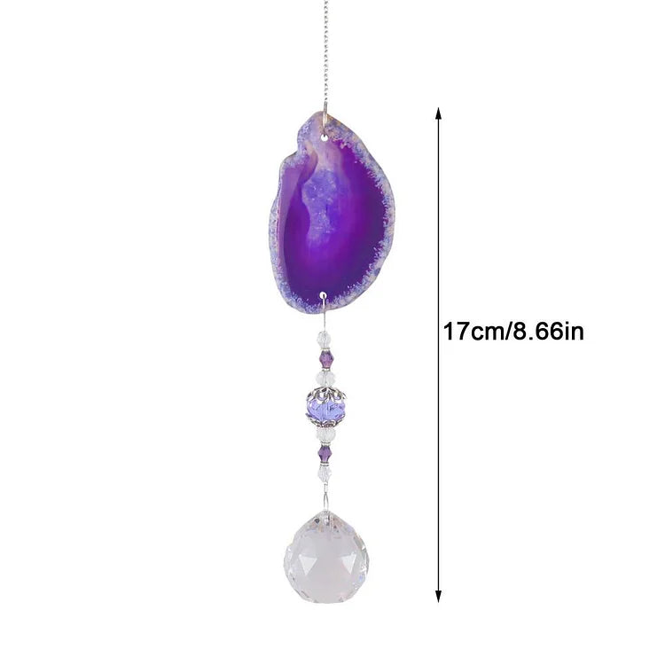 Handmade Hanging Pendant Sun Crystal Wind Chime